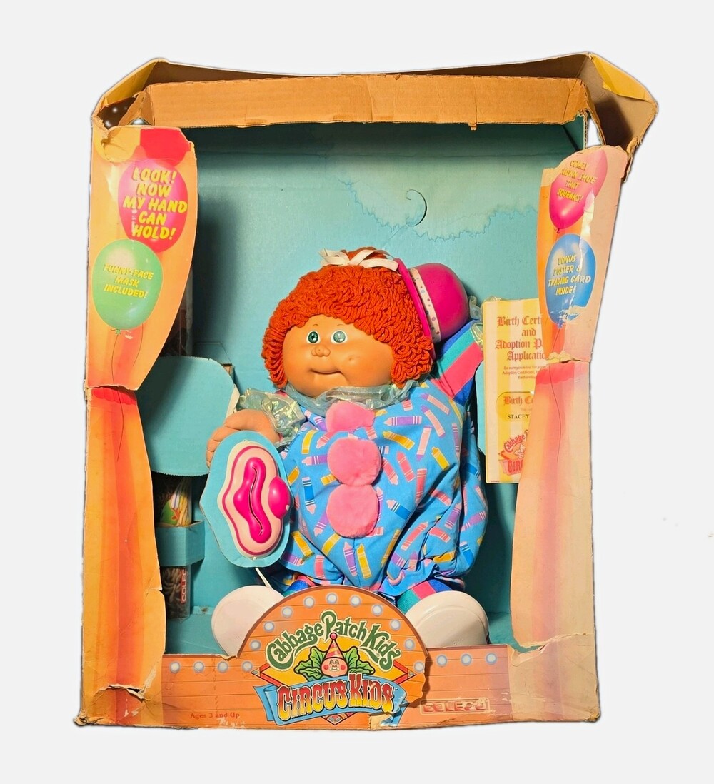 Vintage Collectable Cabbage Patch Kids Circus Kids Stacey Matilda 12" Box/Papers
